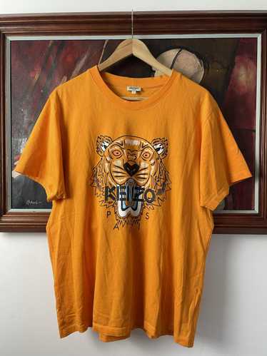 Vintage Kenzo Paris tiger tee big logo Y2K designe