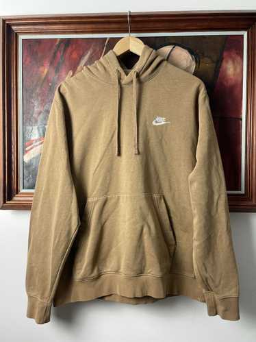 Nike Brown Mini Swoosh Hoodie Rare Streetwear Y2k 