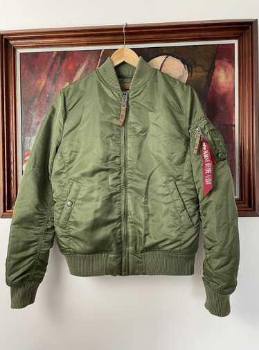 Alpha Industries Vintage Nylon Bomber Jacket Milit