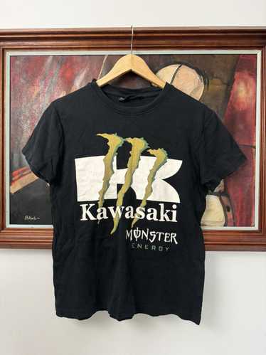 Vintage Y2K Monster Energy Drink Kawasaki Racing T