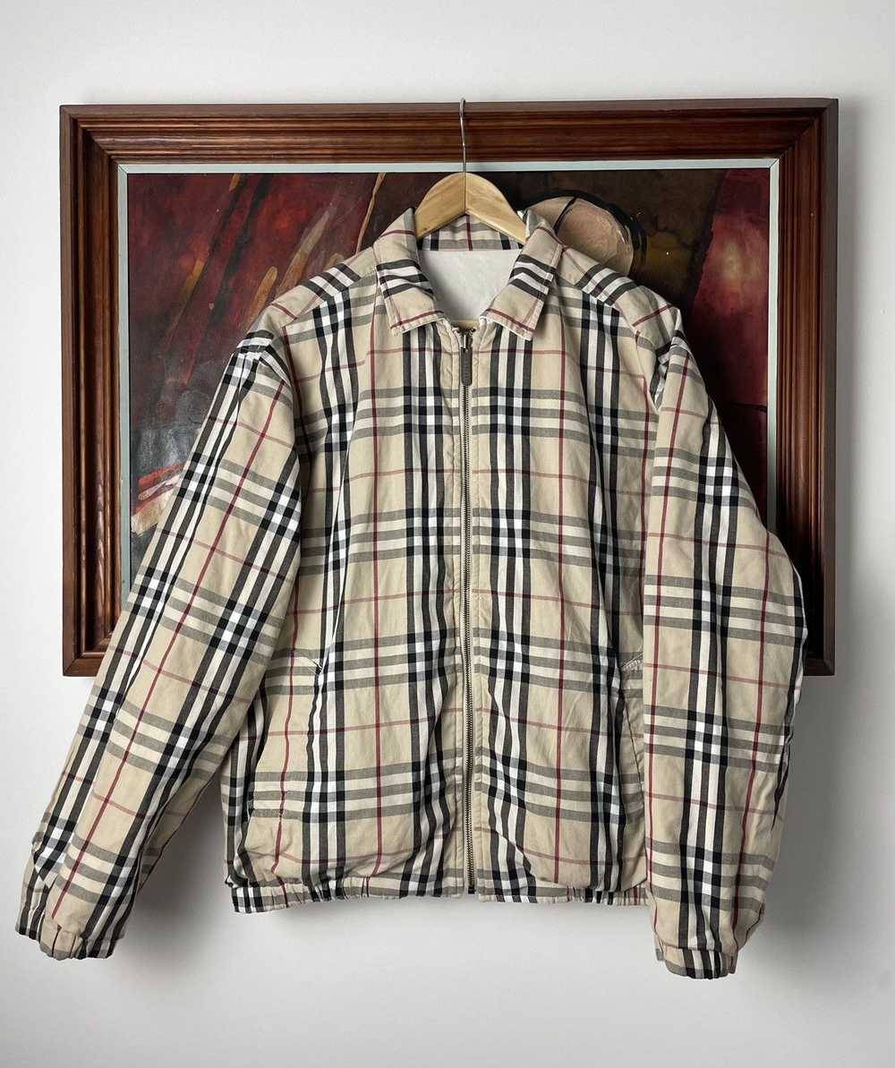 Vintage Burberry Nova Check Reversible Jacket Cas… - image 1