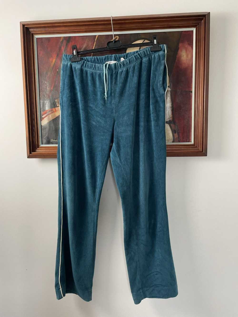 Rare Vintage Christian Dior Velour Sweatpant Desi… - image 1