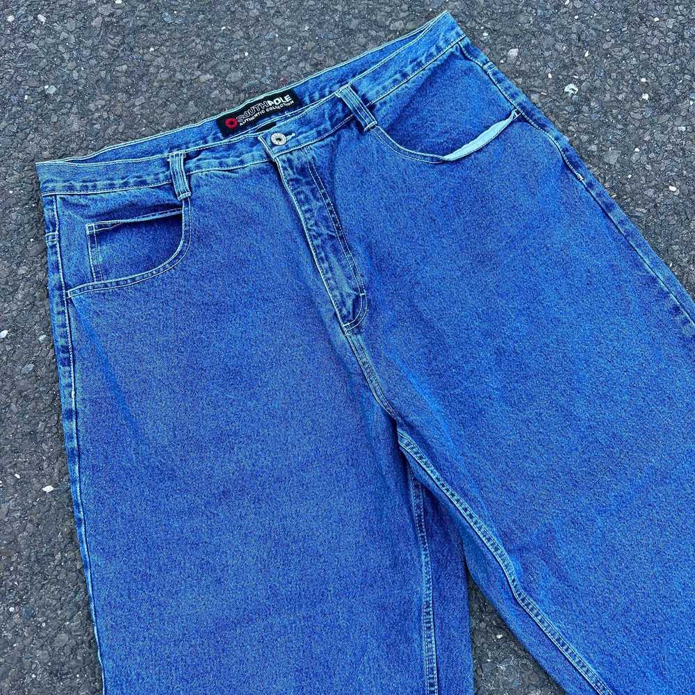 Vintage crazy baggy southpole denim heavy y2k jea… - image 6