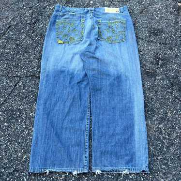 Vintage Y2K blue baggy akademiks denim jeans pants - image 1