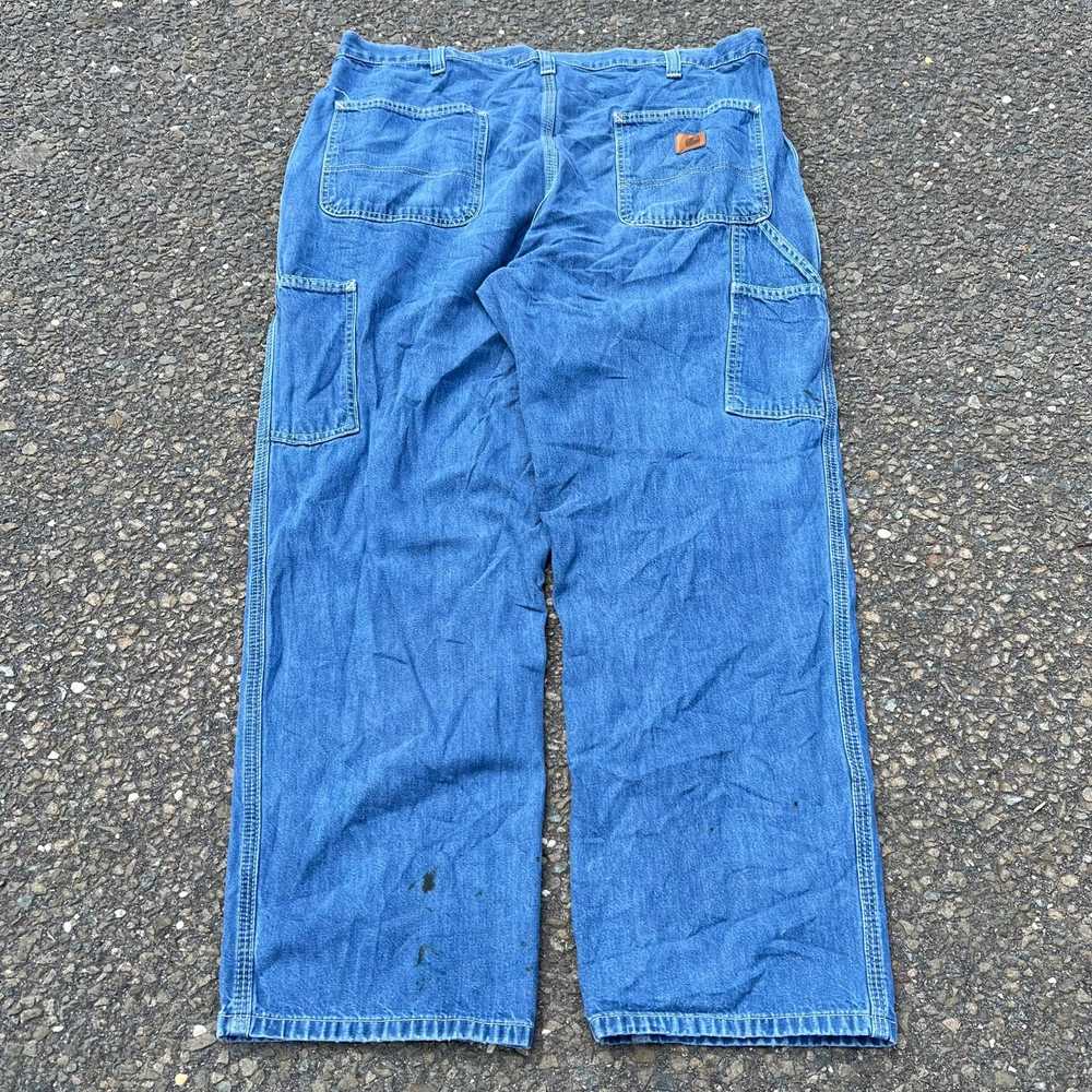 Vintage y2k denim Carhartt denim blue jeans work … - image 1