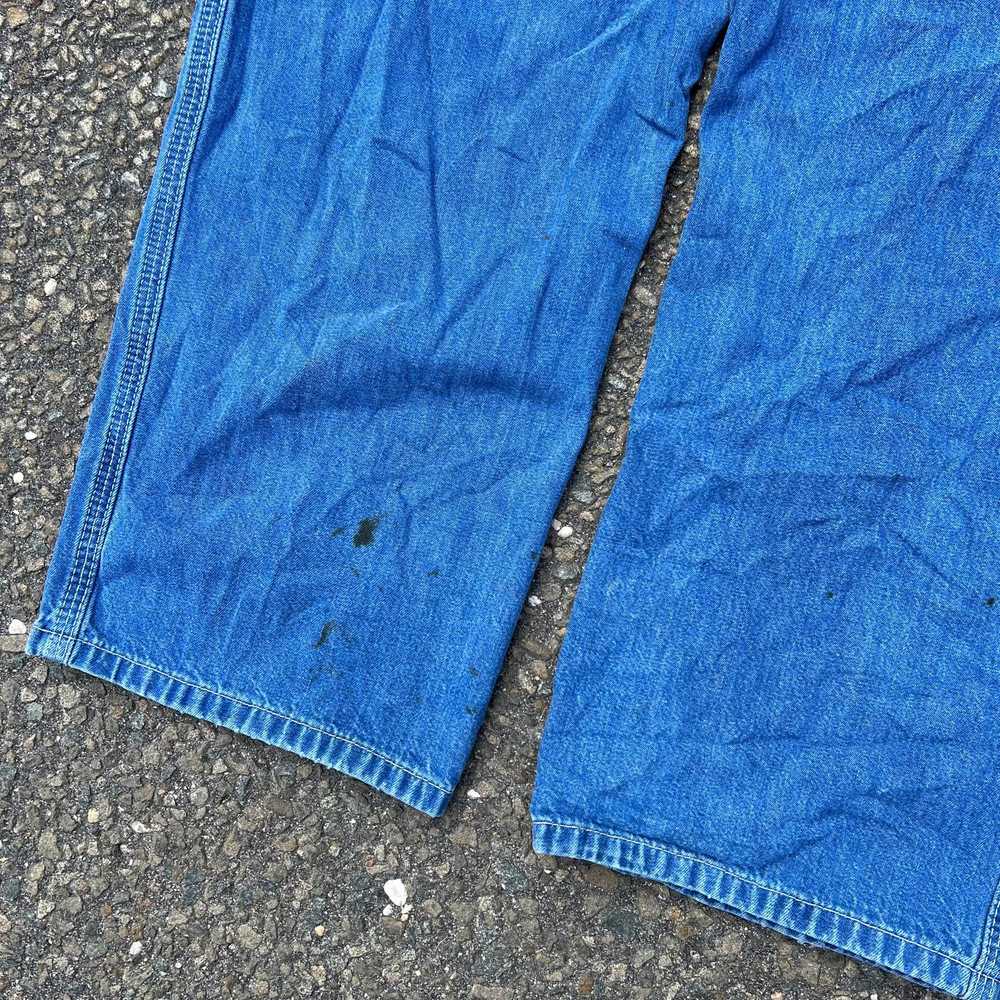 Vintage y2k denim Carhartt denim blue jeans work … - image 4