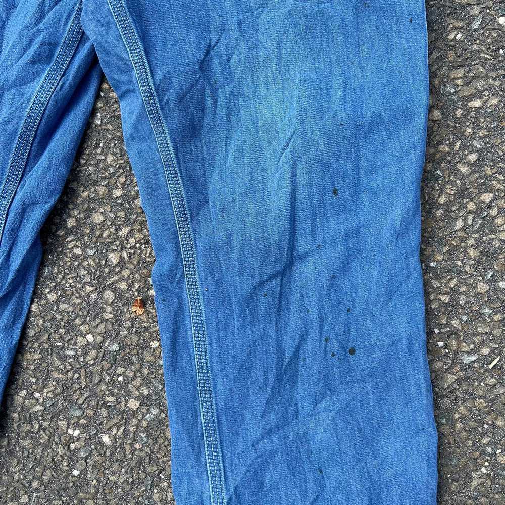 Vintage y2k denim Carhartt denim blue jeans work … - image 7