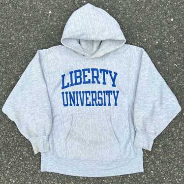 Vintage 80s champion reverse weave liberty hoodie… - image 1