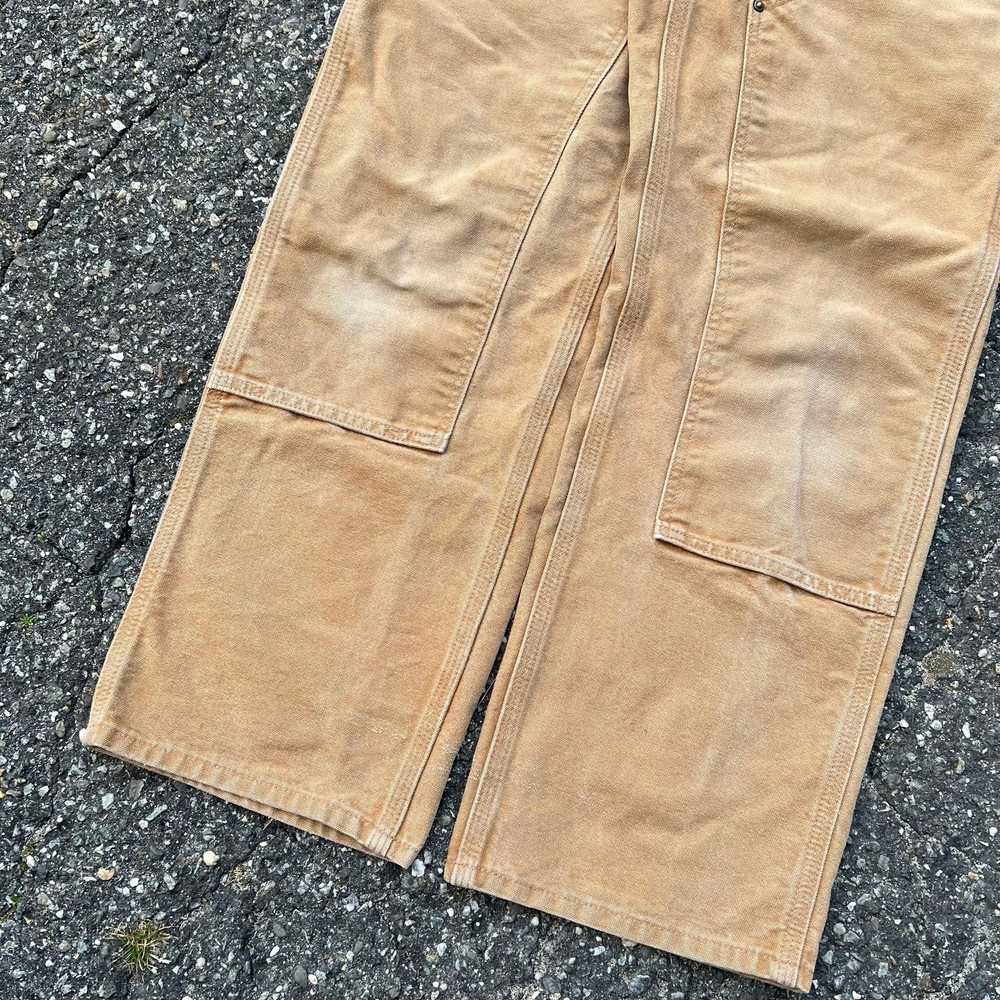 Vintage carhartt brown double knee work wear carp… - image 3