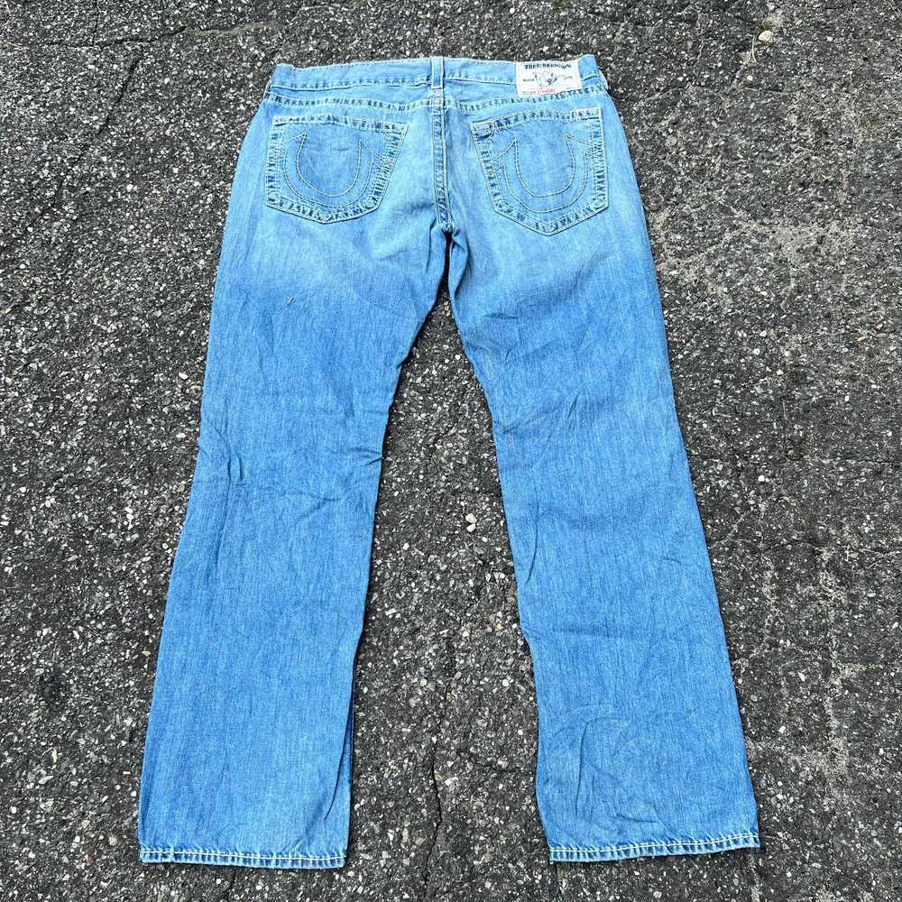 Vintage Y2K true religion denim blue jeans pants - image 2