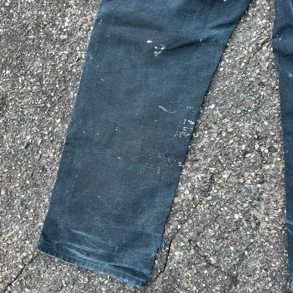 Vintage carhartt crazy faded black paint double k… - image 12