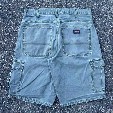 Vintage Y2K green dickies work wear cargo shorts j