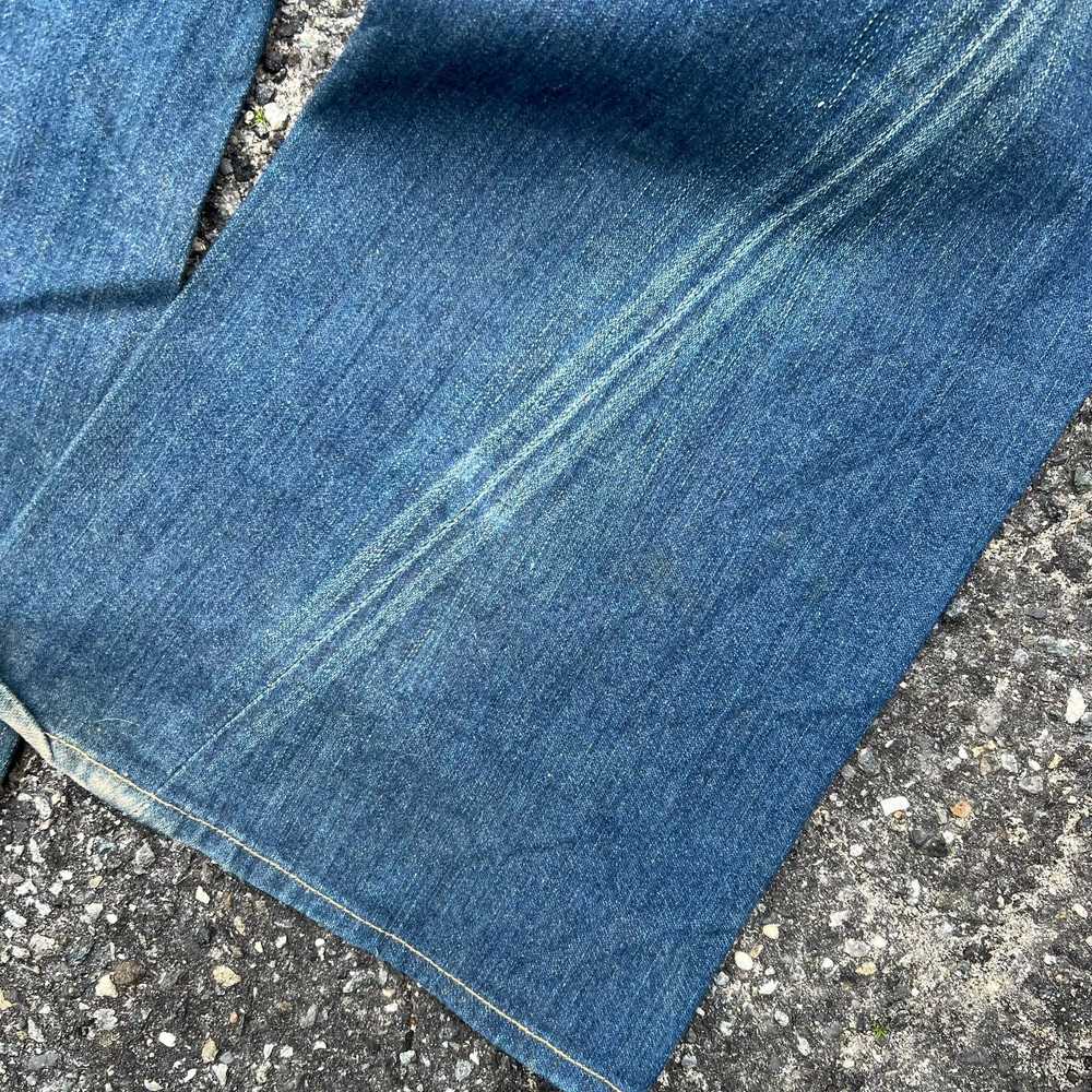 Vintage Y2K true religion denim blue crazy flare … - image 4