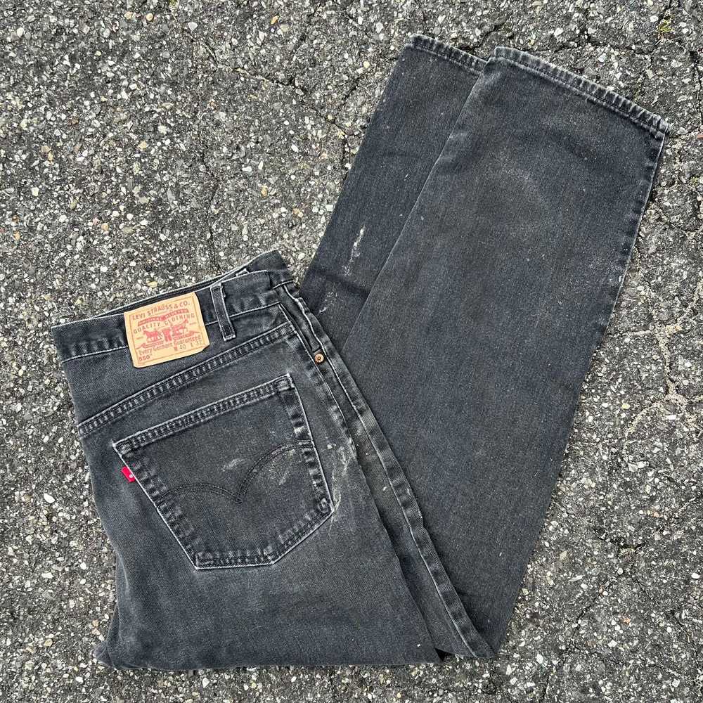 Vintage Y2K black Levi’s faded denim jeans work w… - image 1