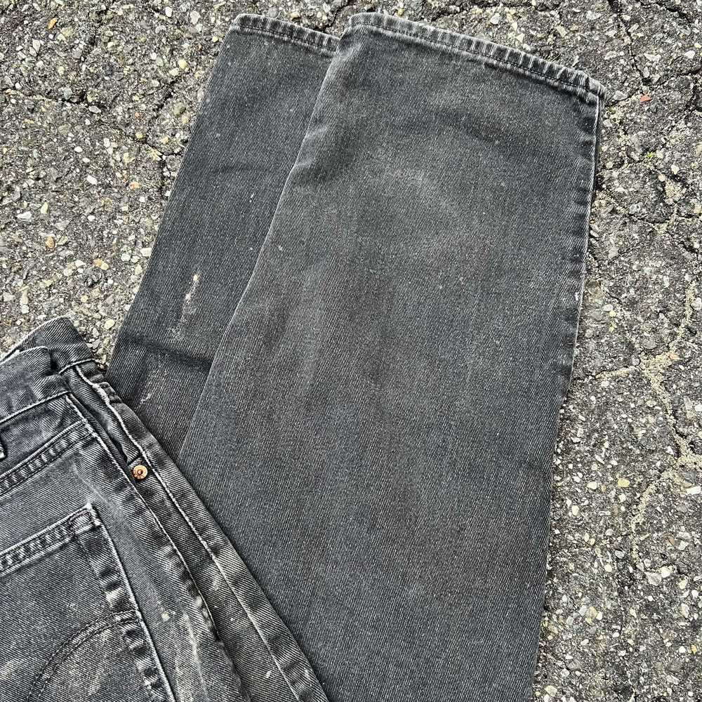 Vintage Y2K black Levi’s faded denim jeans work w… - image 3