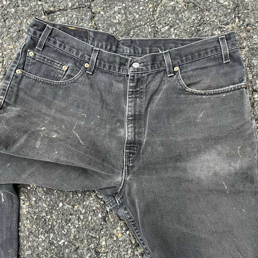 Vintage Y2K black Levi’s faded denim jeans work w… - image 6