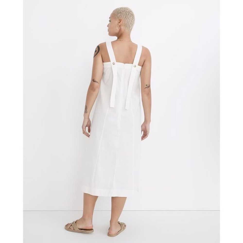 Madewell Linen-Cotton Princess-Seamed Midi Dress … - image 3