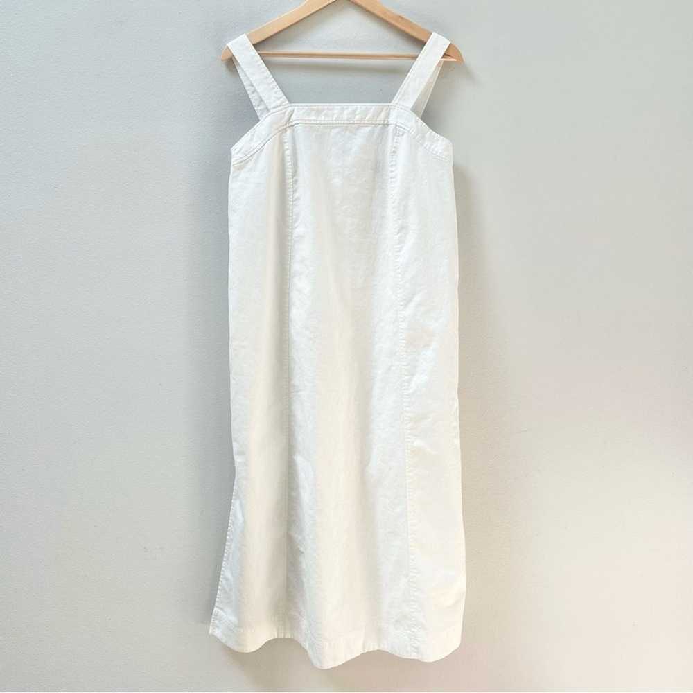 Madewell Linen-Cotton Princess-Seamed Midi Dress … - image 5