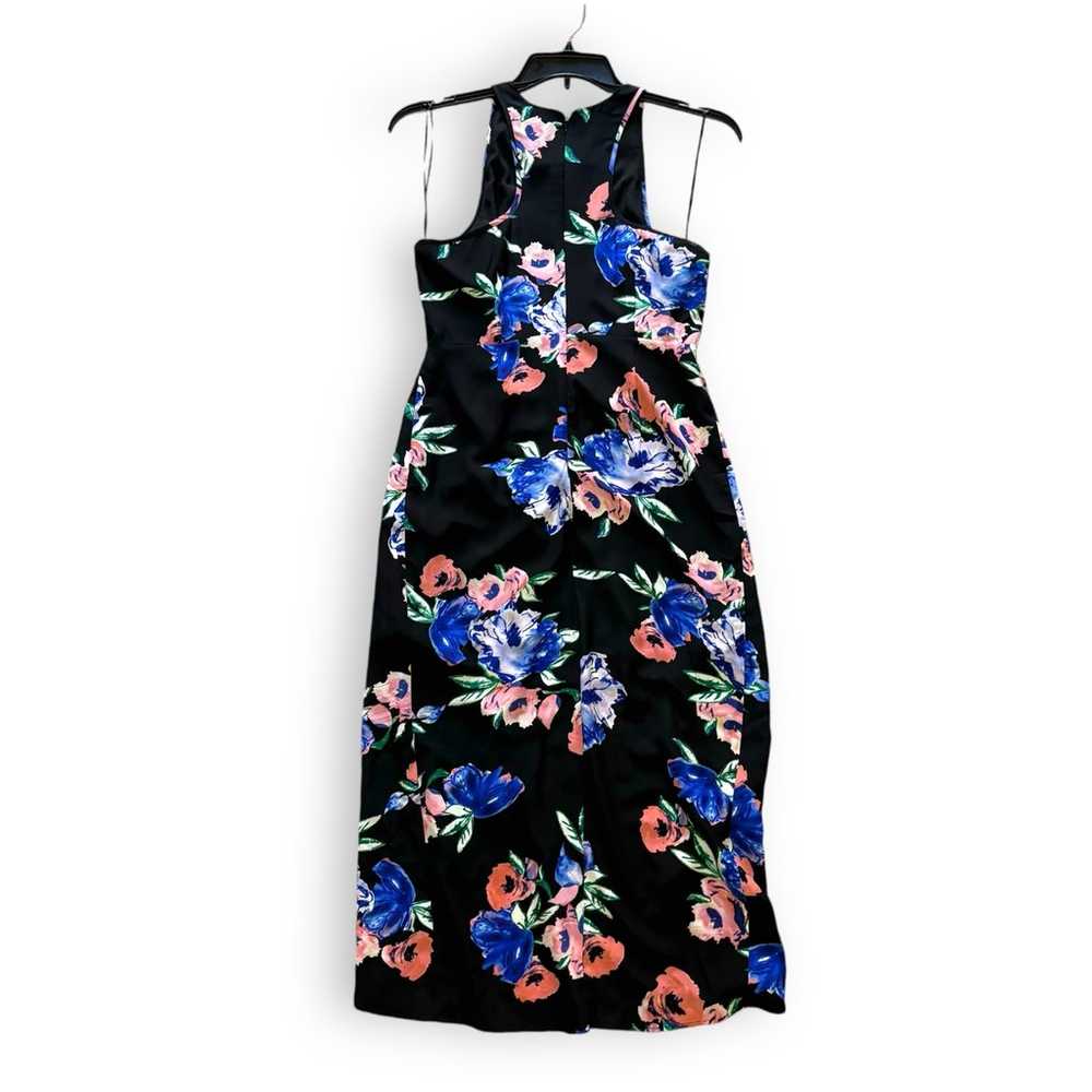 Yumi Kim Anthropologie Silk Blue Black Floral Mid… - image 3