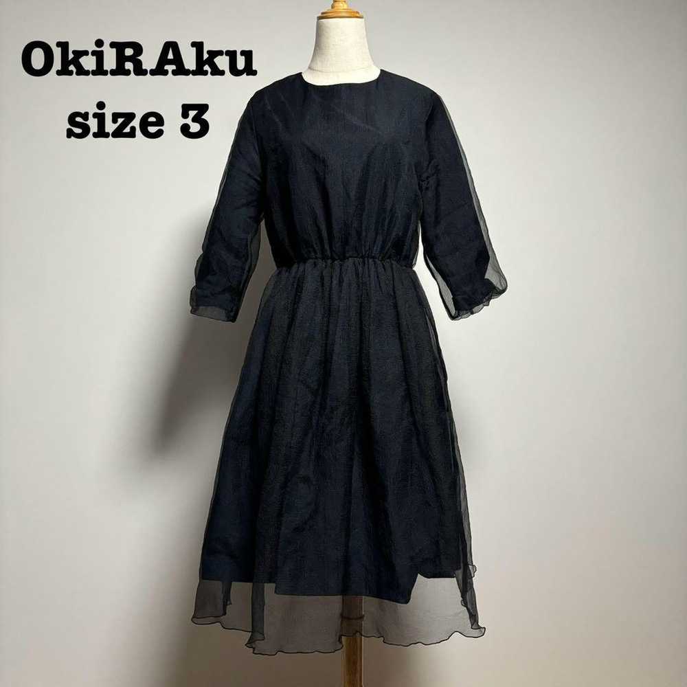 OKIRAKU Layered dress BLACKNAVY Size 3 - image 1