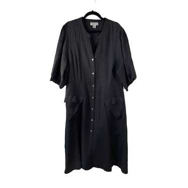 New City Chic Refinity Plus Size Shirt Dress Blac… - image 1