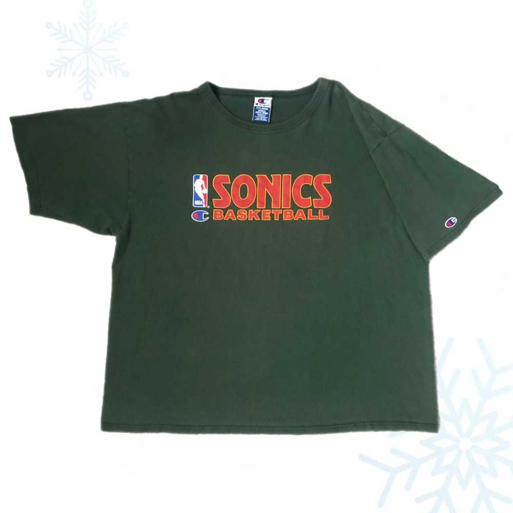 Vintage NBA Seattle Supersonics Champion T-Shirt … - image 1