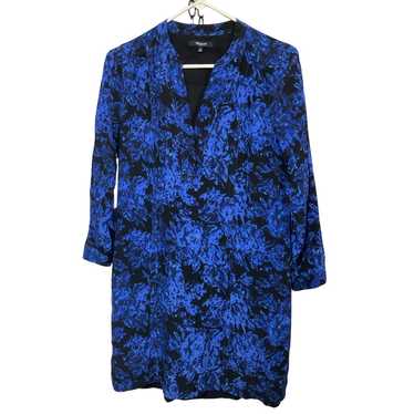 NEW MADEWELL SILK Dress Size Small Blue Black - image 1