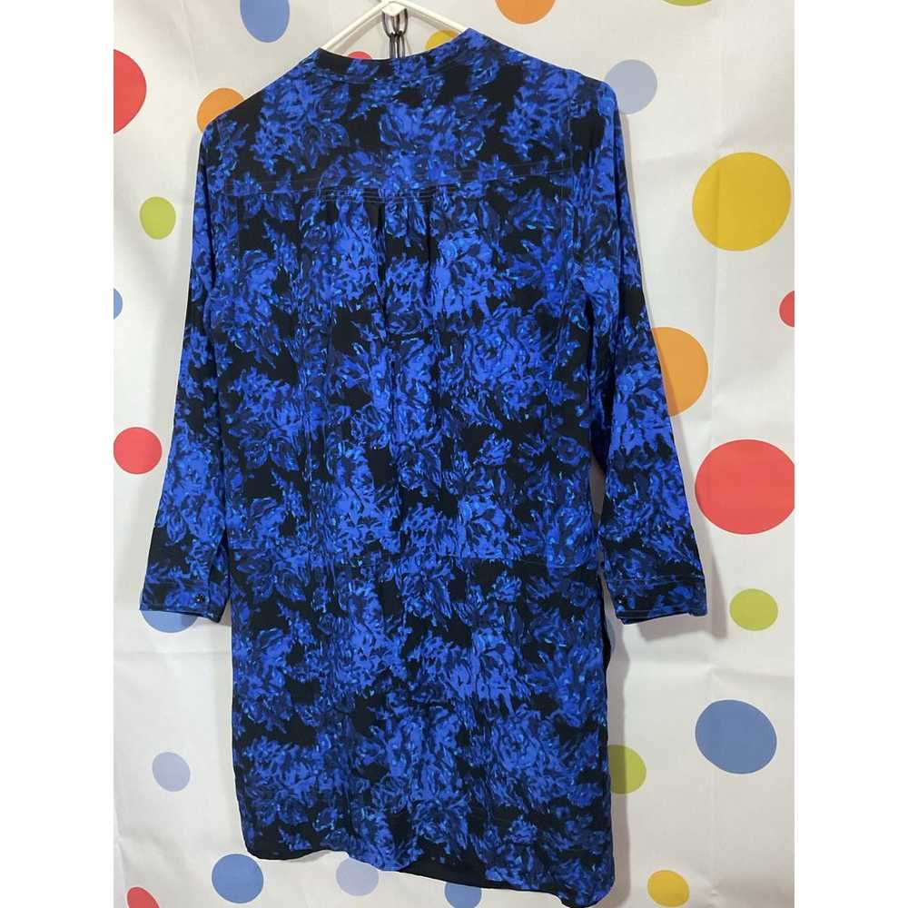 NEW MADEWELL SILK Dress Size Small Blue Black - image 4