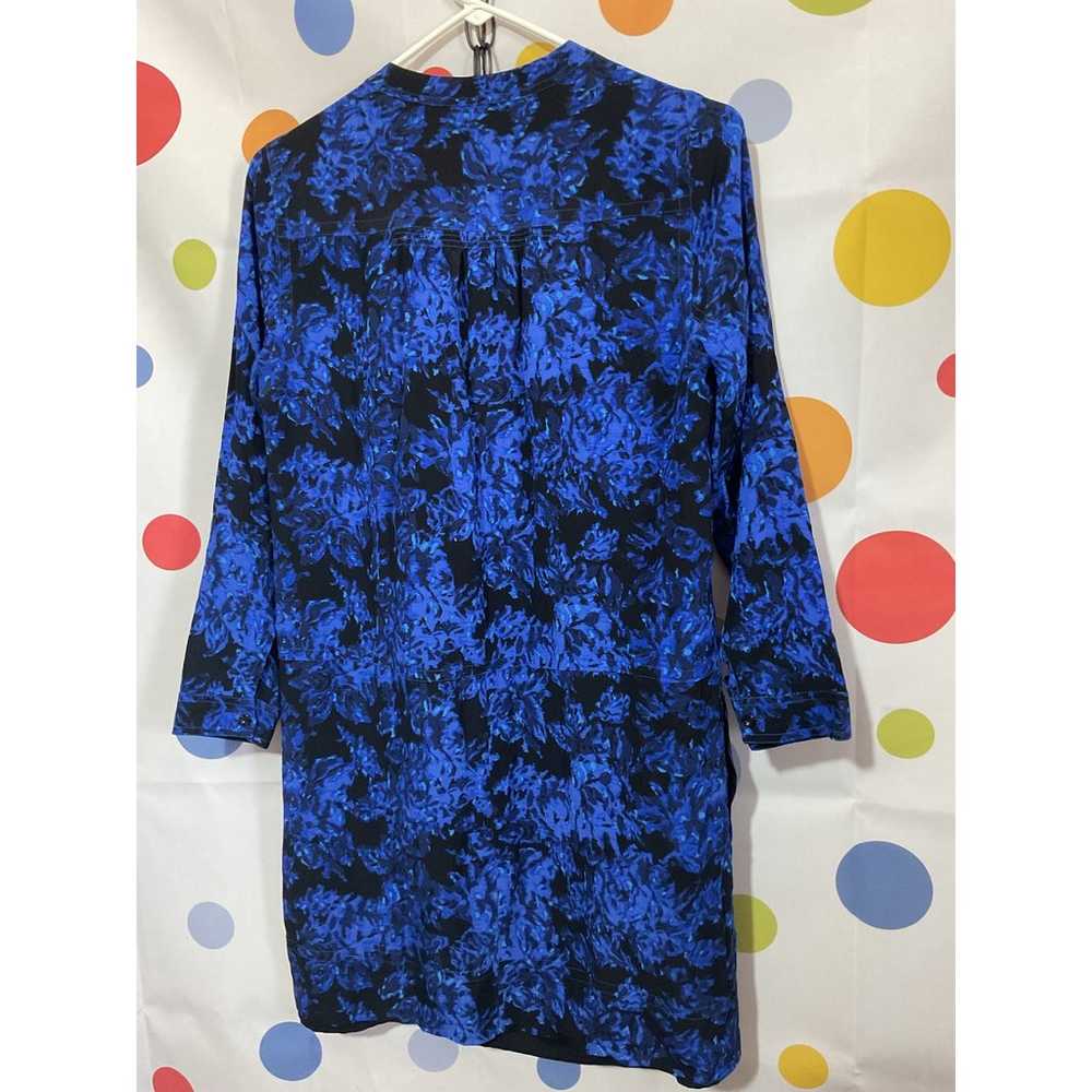 NEW MADEWELL SILK Dress Size Small Blue Black - image 8