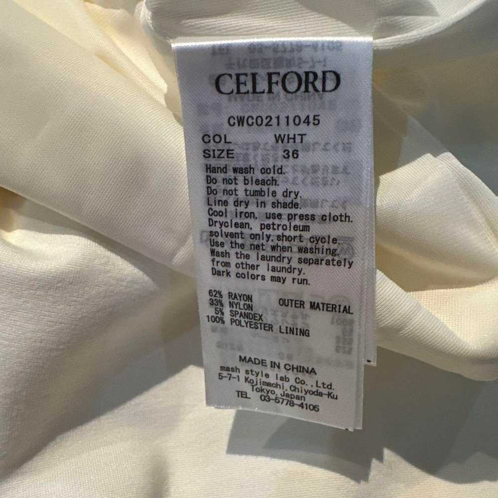 CELFORD Selford Ivory Short Sleeve A-line One-pie… - image 5