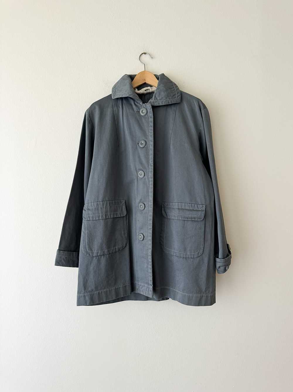 Grey Canvas Coat - image 1