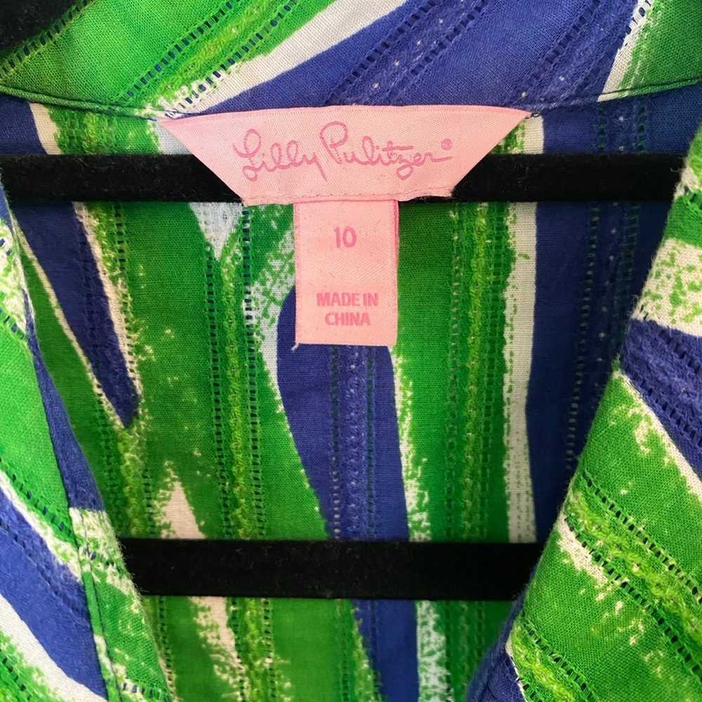 Lilly Pulitzer Dress 10 Conlan Shirt Dress Floral… - image 3