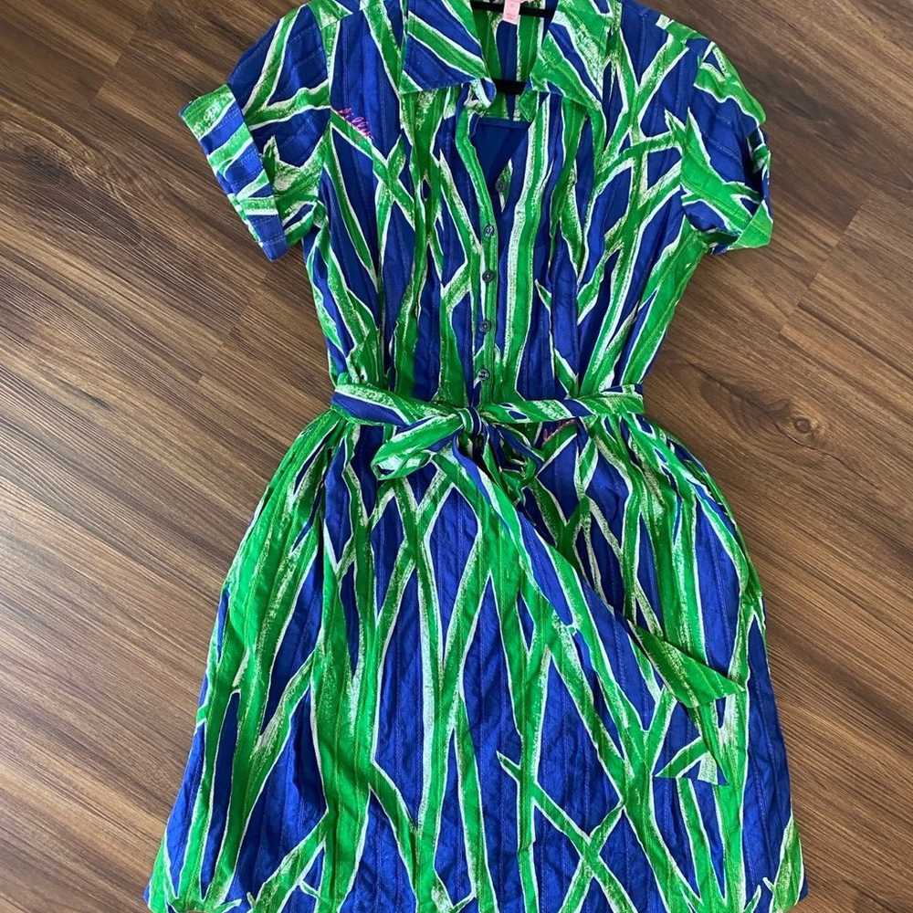 Lilly Pulitzer Dress 10 Conlan Shirt Dress Floral… - image 5