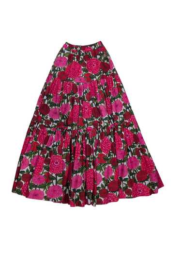 La DoubleJ - Pink, Red, White, & Green Floral Maxi