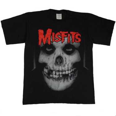 90s Misfits スケルトンTシャツ ブラックフラッグ DANZIG Misfits Skeleton Collections 1 Men's T Shirt Song Punk Rock