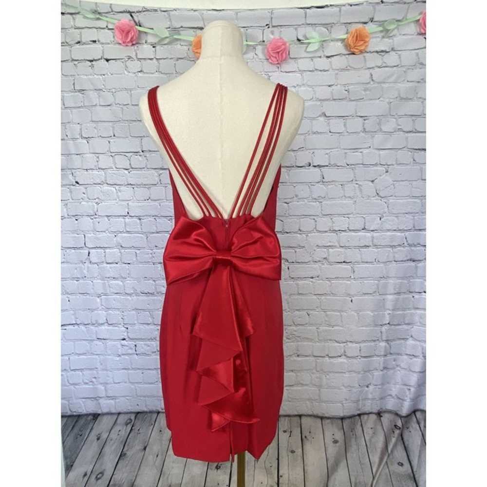 Vintage Roberta Size 8 Red Sweetheart Strappy Min… - image 3