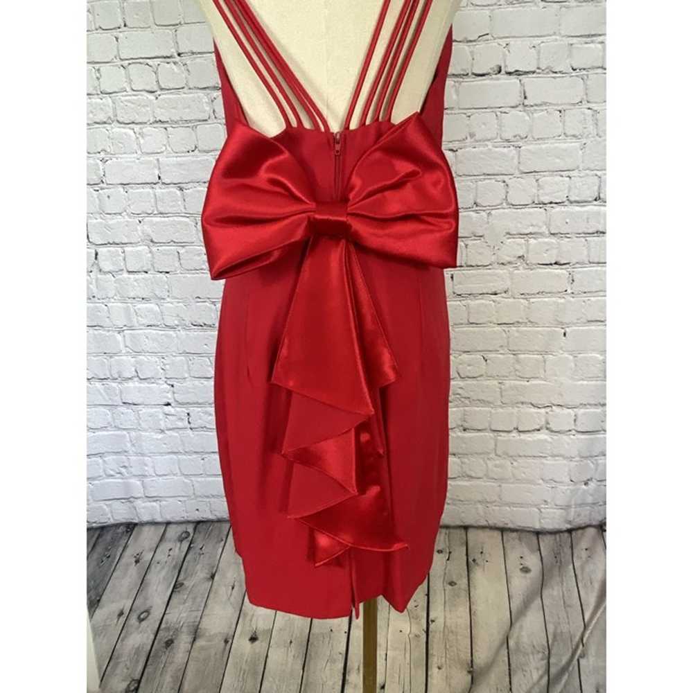 Vintage Roberta Size 8 Red Sweetheart Strappy Min… - image 4