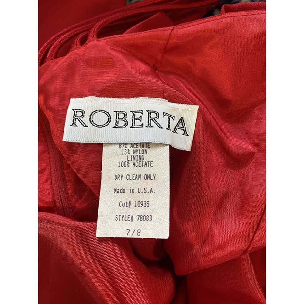 Vintage Roberta Size 8 Red Sweetheart Strappy Min… - image 8