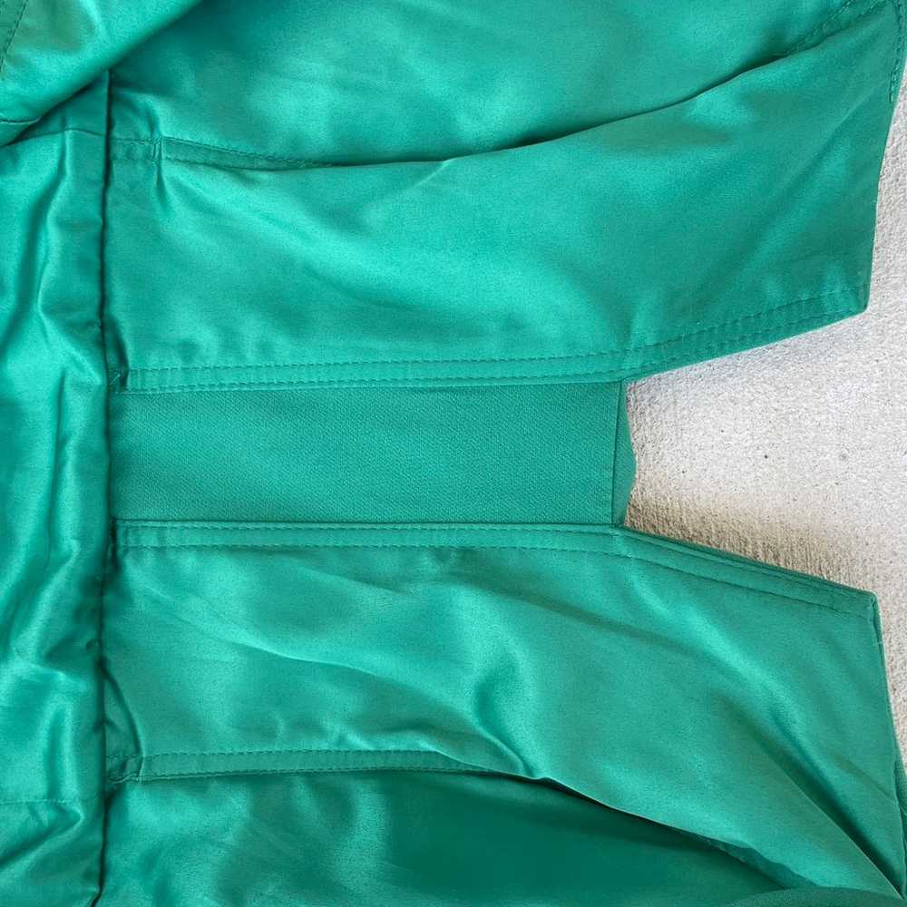 Bardot Ruffled Midi Dress Emerald Green Size 8 - image 6