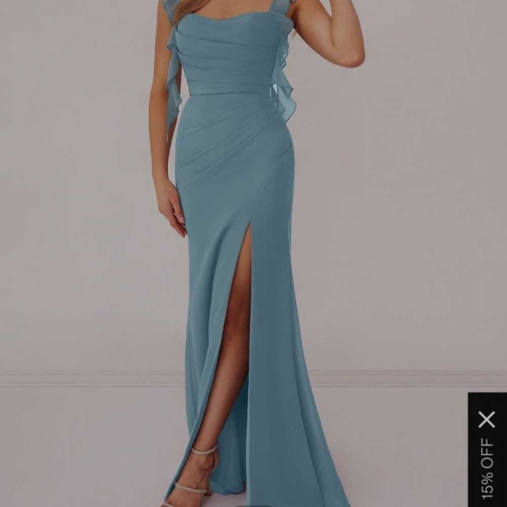 Blue formal dress from Azazie - image 5