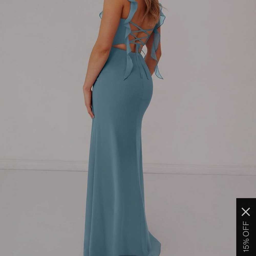 Blue formal dress from Azazie - image 6