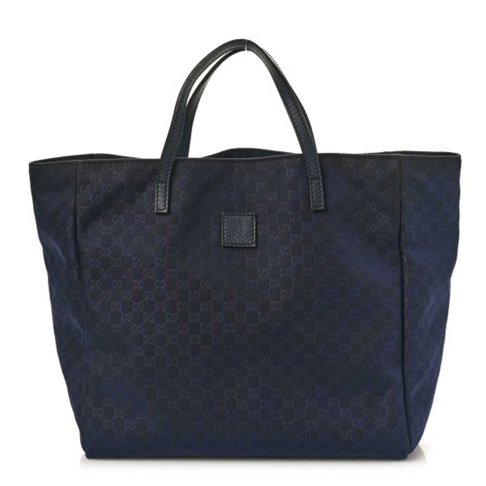 GUCCI Nylon Guccissima Kids Tote Navy - image 1