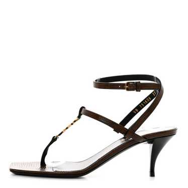 SAINT LAURENT Calfskin Cassandra 60 Sandals 37 Ma… - image 1