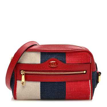 GUCCI Canvas Sylvie Stripe Mini Ophidia Camera Ba… - image 1