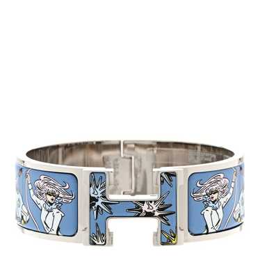 HERMES Enamel Printed Wide Les Mustangs II Clic C… - image 1