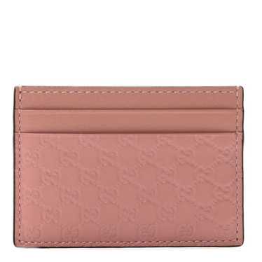 GUCCI Microguccissima Card Holder Soft Pink