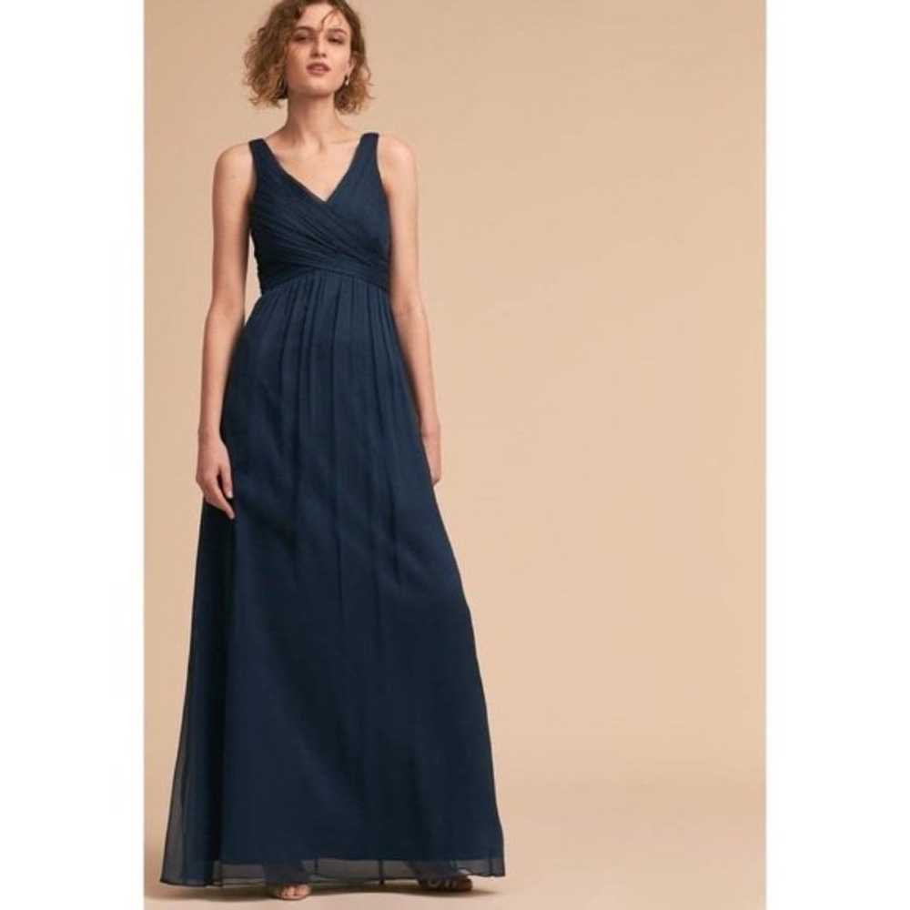 BHLDN Angie Bridesmaids Dress Navy Blue Size Small - image 1