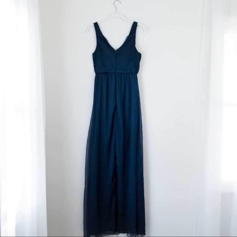 BHLDN Angie Bridesmaids Dress Navy Blue Size Small - image 2