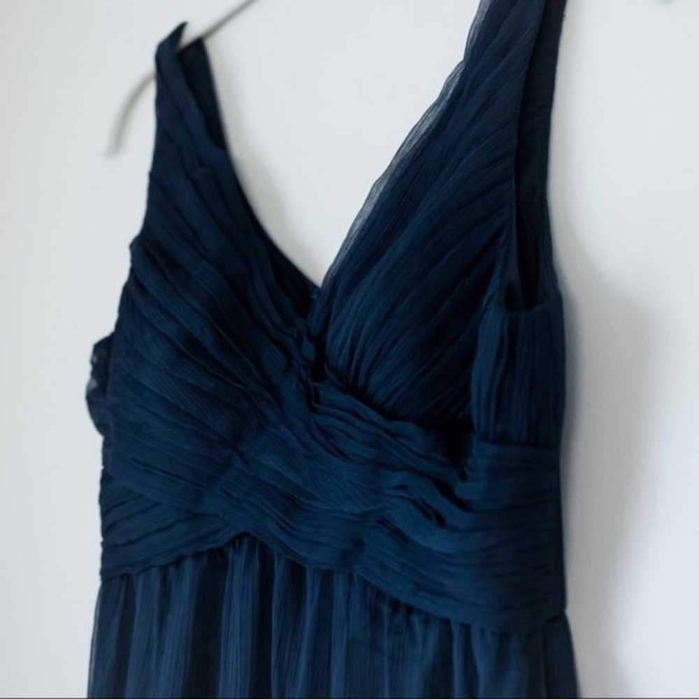 BHLDN Angie Bridesmaids Dress Navy Blue Size Small - image 4