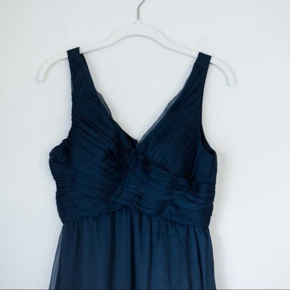 BHLDN Angie Bridesmaids Dress Navy Blue Size Small - image 5